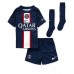 Billige Paris Saint-Germain Lionel Messi #30 Hjemmetrøye Barn 2022-23 Kortermet (+ korte bukser)